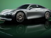 La berlina Mercedes EQC potrebbe trarre alcuni spunti di design dalla EQXX, qui raffigurata (Immagine: Mercedes)