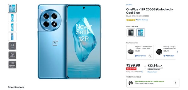 La colorazione Cool Blue (16GB+256GB) ha ricevuto un ulteriore sconto di 100 dollari su Best Buy. (Fonte: Best Buy)