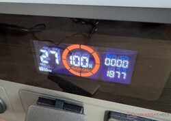 Un avviso sul display e un fastidioso segnale acustico la avvisano quando il sistema è sovraccarico.