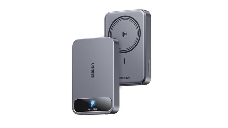 L'inedito Ugreen Magnetic Wireless Power Bank (PB589). (Fonte: Ugreen)