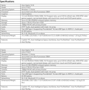 Acer Aspire 14 AI e Aspire 16 AI: Specifiche. (Fonte immagine: Acer)