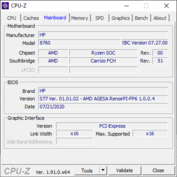 Informazioni di sistema - Scheda madre CPU-Z