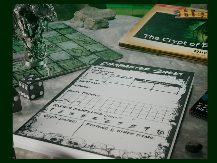 L'espansione di HeroQuest Cripta delle Tenebre Perpetue di Joe Manganiello è dotata di molte figure e accessori di gioco di alta qualità.