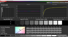 CalMAN Scala di grigi calibrato (Spazio colore target P3)