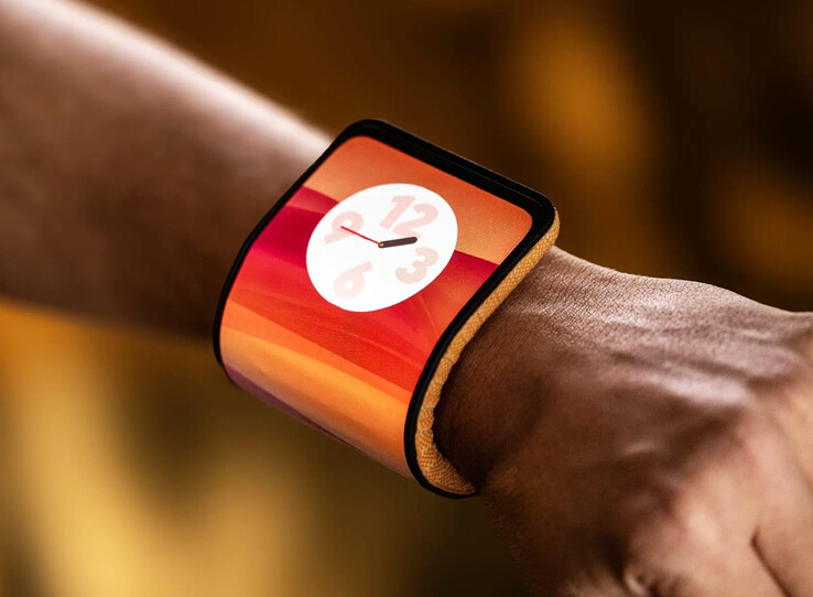 L'Adaptive Display di Motorola può diventare un indossabile grazie al suo design pieghevole. (Fonte: Lenovo)