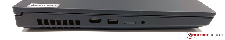 Lato sinistro: HDMI 2.0, USB-A (3.2 Gen.1), SIM-card, jack stereo 3.5 mm