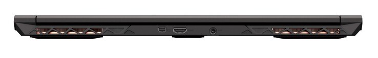 Indietro: Mini DisplayPort 1.4, HDMI 2.0, alimentazione