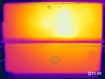 Temperature superficiali della prova di stress (retro)