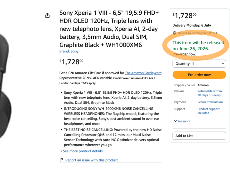 L'annuncio su Amazon è stato cancellato poco dopo la pubblicazione della notizia originale.