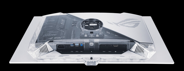 L'Asus ROG Swift OLED PG27AQWP-W non dispone della connettività USB Type-C. (Fonte: Asus)