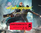 Banner di Cyberpunk 2077 Edgerunners 2 Update 2.5 mostrato