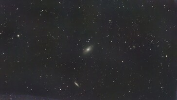 Il primo tentativo di astrofotografia con uno stacking minimo (fonte: Marc Zander / Notebookcheck)