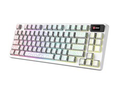 MSI Forge GK600 TKL Wireless Topo White Edition. (Fonte: MSI)