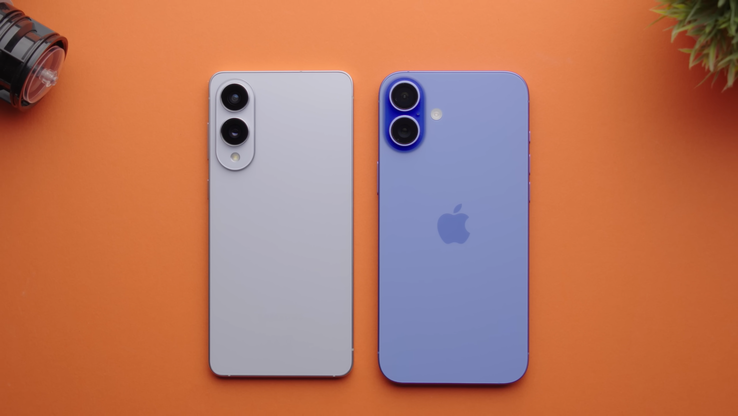 Galaxy Configurazione della fotocamera di S25 Edge e iPhone 16 Plus. (Fonte immagine: Versus su YouTube)