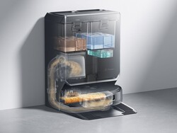 L'aspirapolvere robot Narwal Flow 2 scarica automaticamente le acque reflue e la polvere nella sua docking station tra i cicli di pulizia. (Fonte: Narwal)