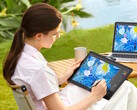 Il display da disegno XPPen Artist Ultra 14 può essere collegato ai computer portatili tramite un unico collegamento USB-C.