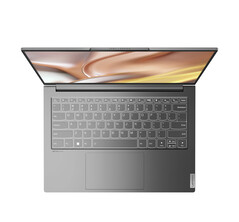 Lenovo Yoga Slim 7 Pro in Storm Grey con display in mylar. (Fonte immagine: Lenovo)