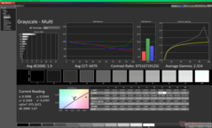 Scala di grigi dopo la calibrazione
