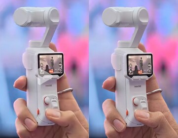 Le immagini hands-on di Insta360 Luna Ultra sembrano mostrare l'opzione di zoom 6,2x.