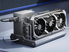 Il Minisforum DEG2 riprende il look generale del suo predecessore. (Fonte: Minisforum)