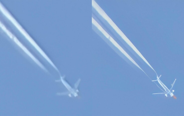 Un aereo con zoom 100x sul Pixel 10 Pro a sinistra, la versione ottimizzata con zoom Pro Res a destra (Fonte immagine: Cnet)