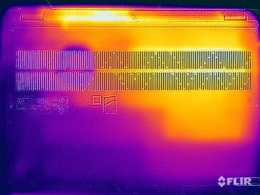 Test di sollecitazione delle temperature superficiali (in basso)