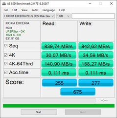 AS SSD: Windows PC 1, Thunderbolt 3