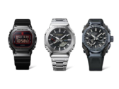 Da sinistra a destra, Casio G-Shock GM-5600 'Rui Hachimura' collab, GM-B2100SD-1C e MTG-B4000. (Fonte immagine: @geesgshock su Instagram)