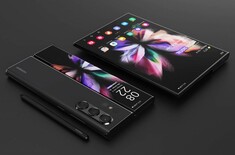 Galaxy Z Fold Note. (Fonte: LetsGoDigital/Technizo Concept)