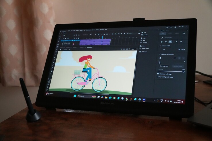 Il display Gaomon Pro 19 pen offre 220 nit di luminosità di picco