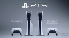 La PS5 Slim (nella foto), rilasciata alla fine del 2023, è stato il primo aggiornamento importante della PlayStation 5. (Fonte: PlayStation)