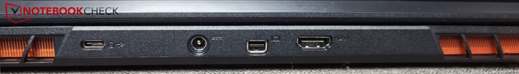 Posteriore: USB-C 3.2 Gen2, alimentazione, MiniDP, HDMI