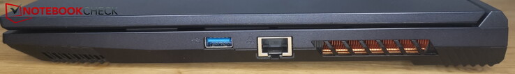 A destra: USB-A, LAN