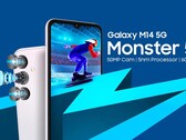 Galaxy M14. (Fonte: Samsung via Amazon.in)