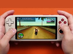 Console portatile Mangmi Air X con Grand Theft Auto: Vice City Stories. (Fonte: Joey&#039;s Retro Handhelds)