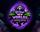 Un banner che annuncia il concorso di modding Hytale's New Worlds