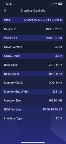 Xtreme Tuner Plus - Informazioni sulla GPU