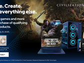 Il bundle primaverile di Intel per i giocatori e i creatori (nella foto), include Civilization 7 e Dying Light: La Bestia