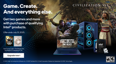 Il bundle primaverile di Intel per i giocatori e i creatori (nella foto), include Civilization 7 e Dying Light: La Bestia