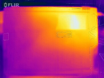 Distribuzione del calore sul fondo (sotto carico)