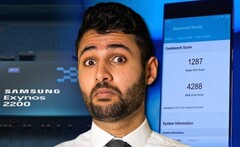 Il geniale Arun Maini è stato accidentalmente coinvolto in uno scandalo di punteggi su Geekbench. (Fonte immagine: Samsung/Mrwhosetheboss - modificato)