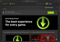 Nvidia GeForce Game Ready Driver 536.23 notifica in GeForce Experience (Fonte: Own)