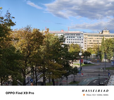 Un'immagine di 70 mm da Oppo Find X9 Pro con 12MP predefiniti.