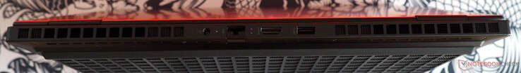 Posteriore: connettore di rete, RJ45 LAN, HDMI 2.1, USB-A 3.0