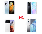 I concorrenti nel nostro confronto della fotocamera: Samsung Galaxy S21 Ultra, Xiaomi Mi 11 Ultra, OnePlus 9 Pro, e ZTE Axon 30 Ultra.