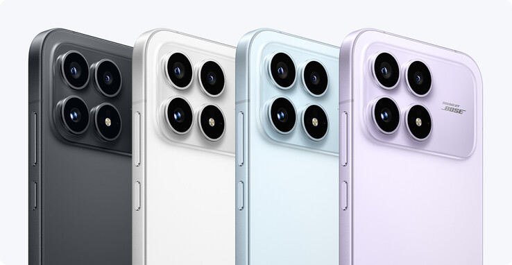 Xiaomi vende il Redmi K90 in quattro opzioni di colore con altoparlanti sintonizzati Bose. (Fonte immagine: Xiaomi)