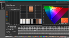 ColorChecker prima della calibrazione