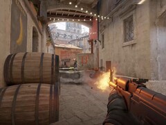 Un AK-47 che viene sparato in Counter Strike 2.