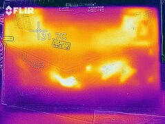 Distribuzione del calore - Lato inferiore (idle)