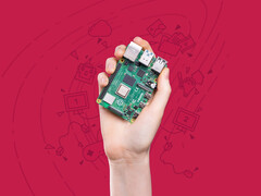 Il Pi 4 Model B in confezione sigillata è in vendita a partire da 87,25 $. Nella foto: un'immagine promozionale del SBC.